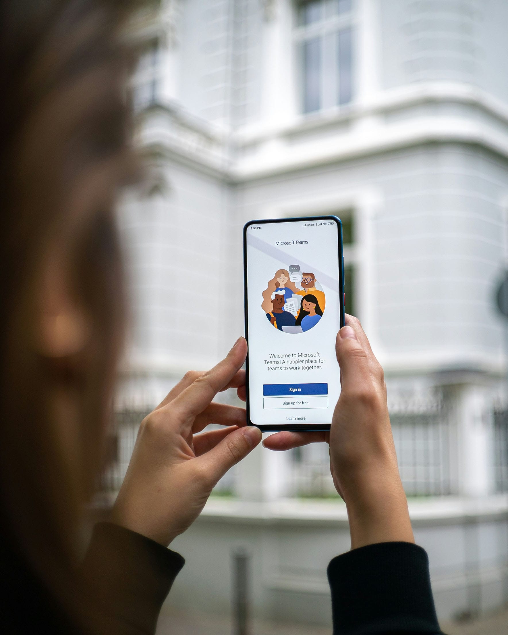 microsoft teams on mobile device
