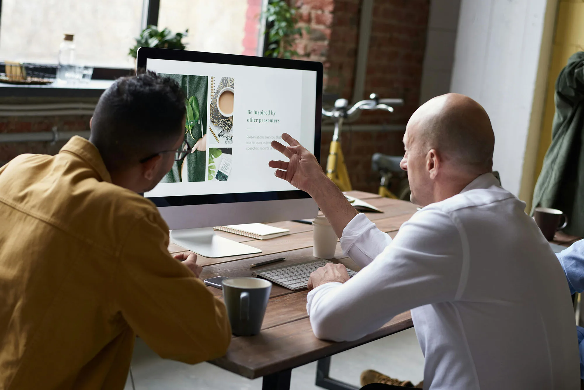 managed IT support service two men on computer